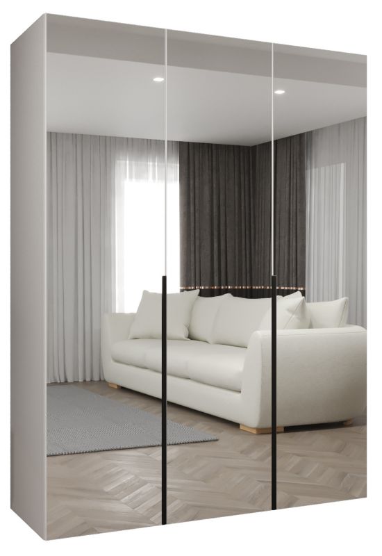 Szafa uchylna otwierana ALICANTE 3 150 wys 202 cm Biały + Czarny 1 szt