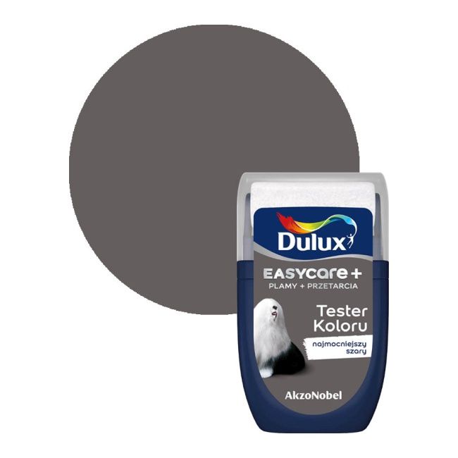 Tester farby Dulux EasyCare+ najmocniejszy szary 0,03 l