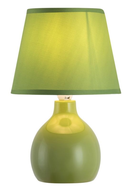 Lampa stołowa Rabalux Ingrid zielona 1 x E14 x 40W IP20 wym: 28 x 17 x 17 cm ceramika - 1 szt.
