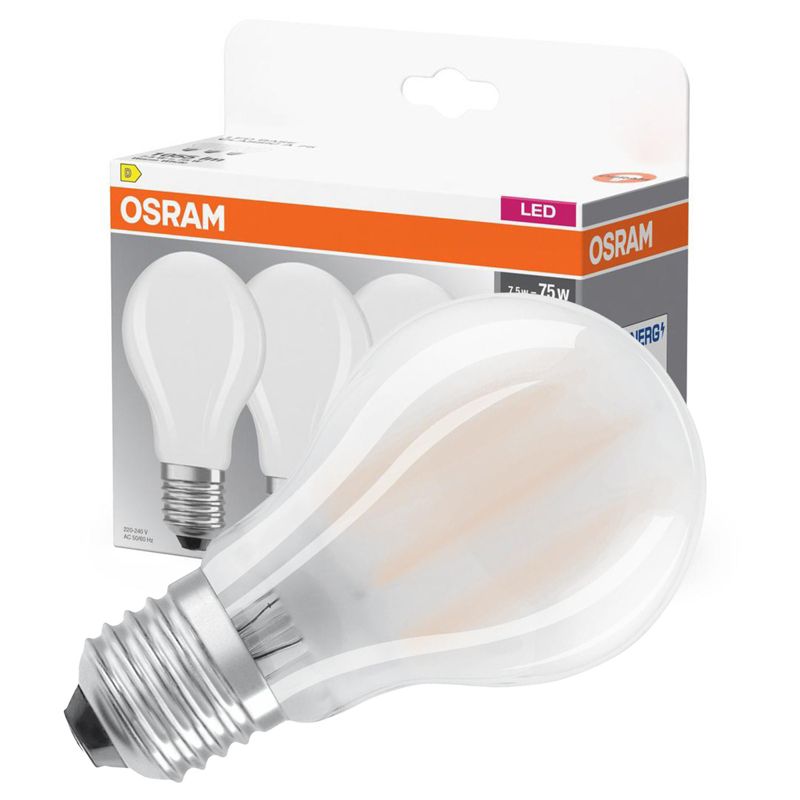 Żarówka LED Osram A60 E27 7.5W 1055lm 2700K 300st 3 szt.