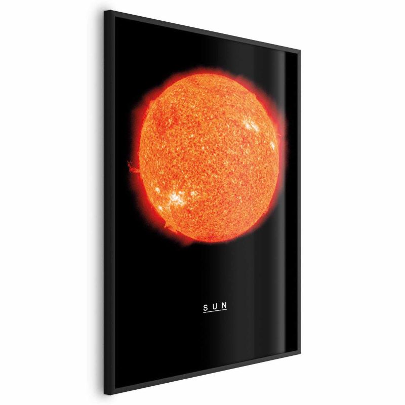 Plakat Artgeist Słońce 40x60 cm z ramą czarną 1 szt