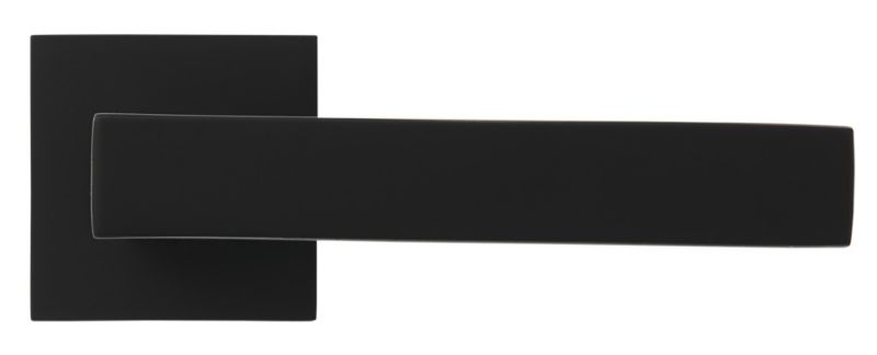 Klamka drzwiowa Verso Qubik kwadratowy szyld czarna