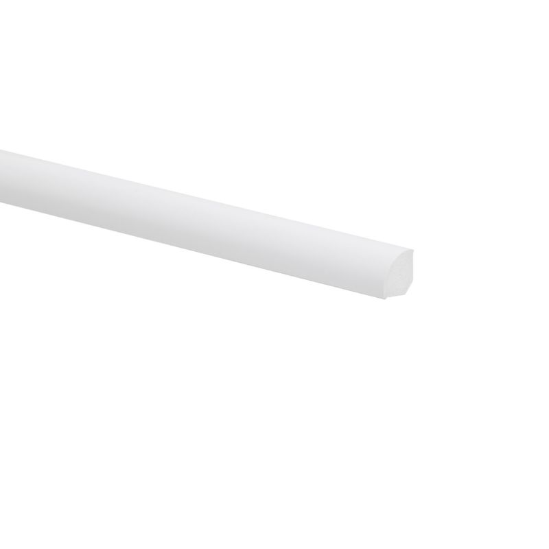 Ćwierćwałek PVC 1000 x 14 x 14 mm biały mat