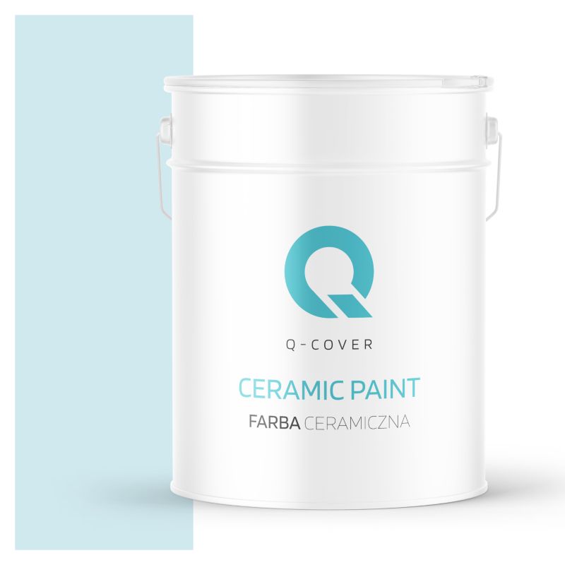 Farba Ceramiczna Do Ścian i Sufitów Q-Cover Biel złamana w niebieski H0378 Głęboki Mat 10L