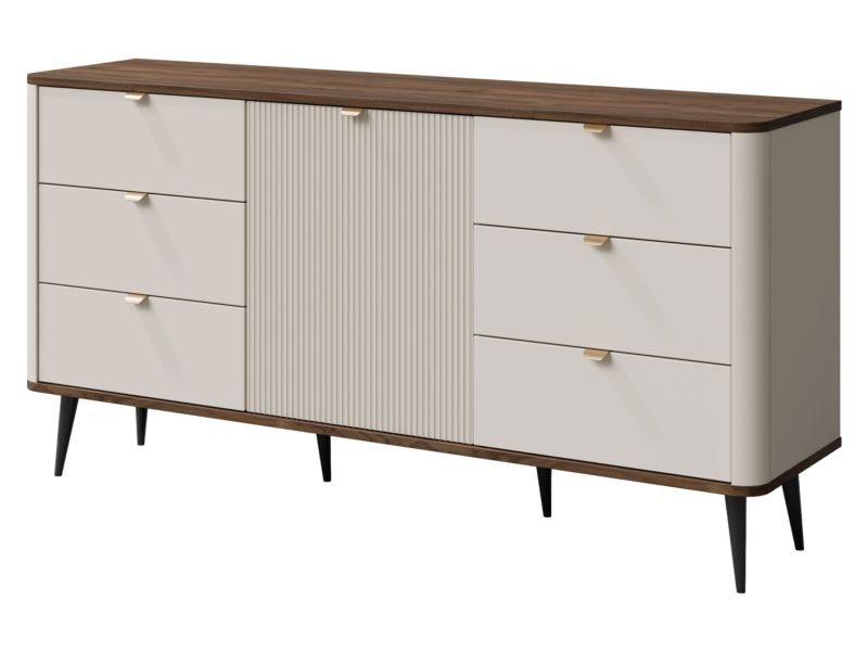 Komoda MIRJAN 24 Marly 9 kaszmir + orzech 1 szt.