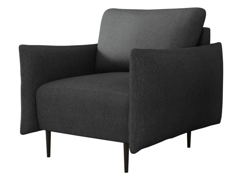 Fotel MIRJAN 24 nowoczesny Lambi antracytowy 1 szt.