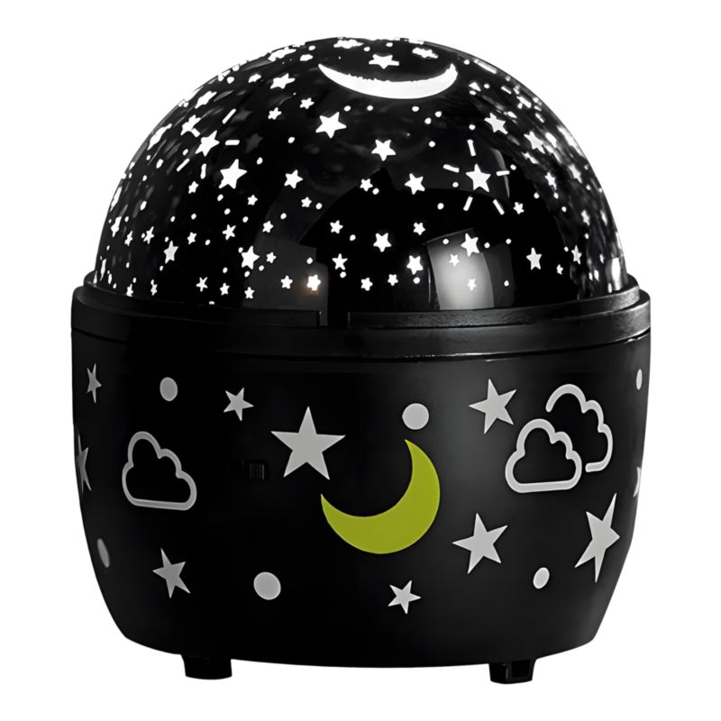 Projektor led gwiazdy czarny