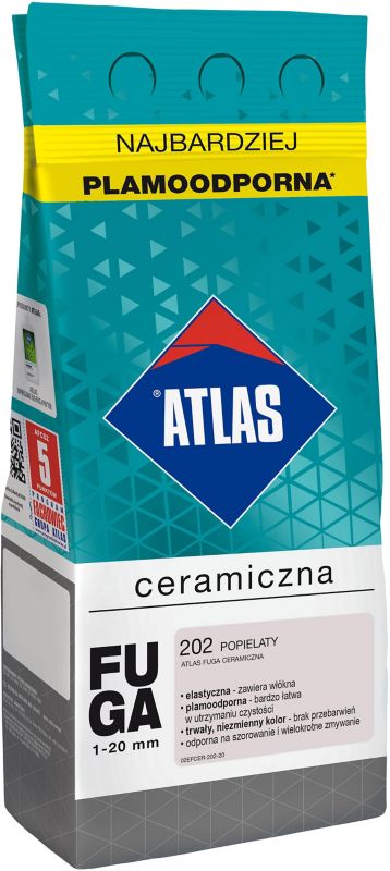 Fuga ceramiczna Atlas 202 popielaty 2 kg