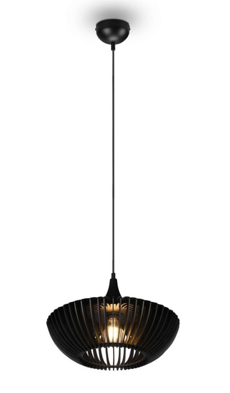 Lampa sufitowa wisząca Trio Colino czarna wym: 150 x 40 x 40 cm 1xE27 x 1 szt.