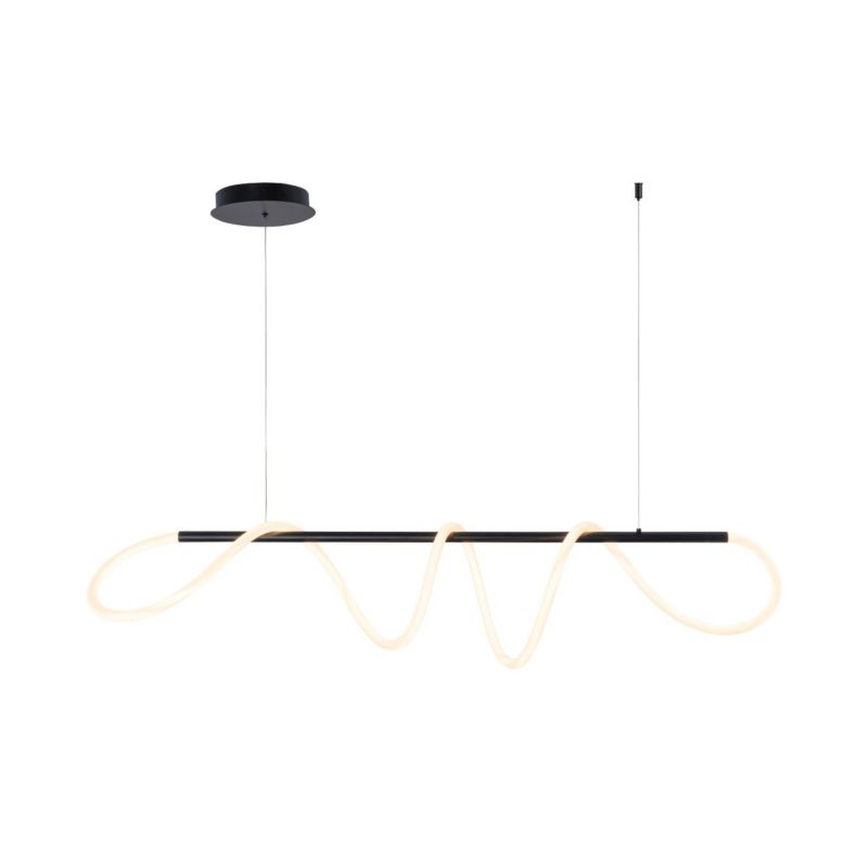 Lampa wisząca Zuma Line Balbo czarno-biała wym: 150 x 120 x 15 cm wbudowany LED 45W 1 szt.