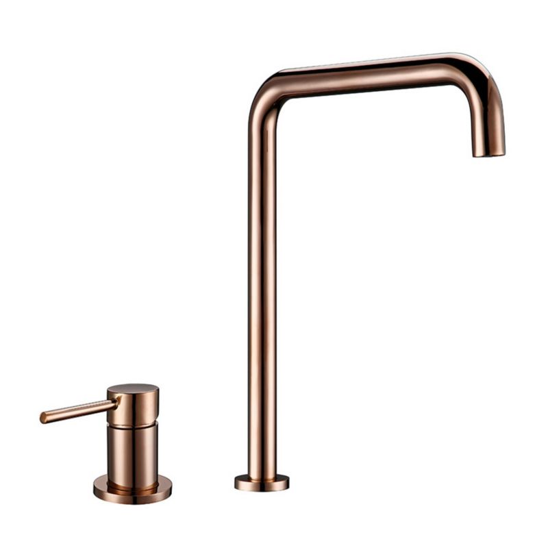 Bateria kuchenna Lauferi RAMONA mosiężna różowe złoto retro 1 szt.