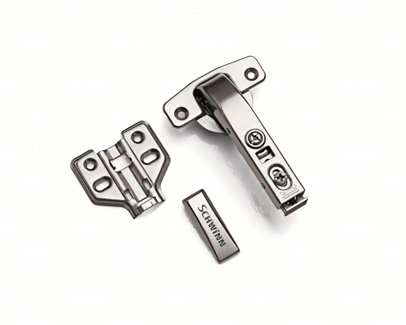 Zestaw zawiasów meblowych Schwinn 90 stopni cichy domyk clip on 4 szt.