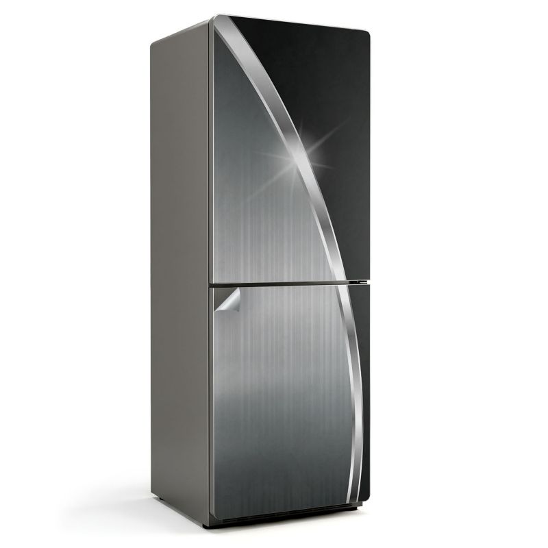 Naklejka na lodówkę Wallfluent 70x190 cm Abstrakcyjny wzór metaliczny 1 szt.