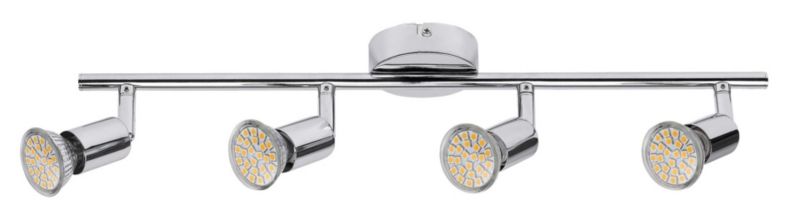 Lampa sufitowa Rabalux Norton Led chromowana Listwa z lampami 4 x GU10 x 50W wym: 13 x 50 x 8 cm - 1 szt.