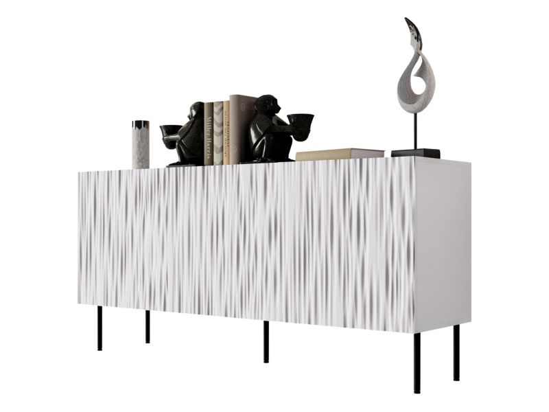 Komoda MIRJAN 24 Jungle 152 biały + czarny 1 szt.