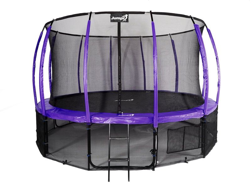 Trampolina Ogrodowa Jumpi 435cm/14FT Maxy Comfort Plus Fioletowa Z Wewnętrzną Siatką 1 szt