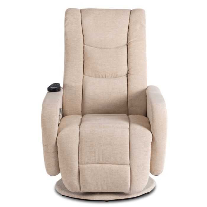 Fotel Rozkładany Masujący Obrotowy do Salonu Masażu Beżow SPIKE 2