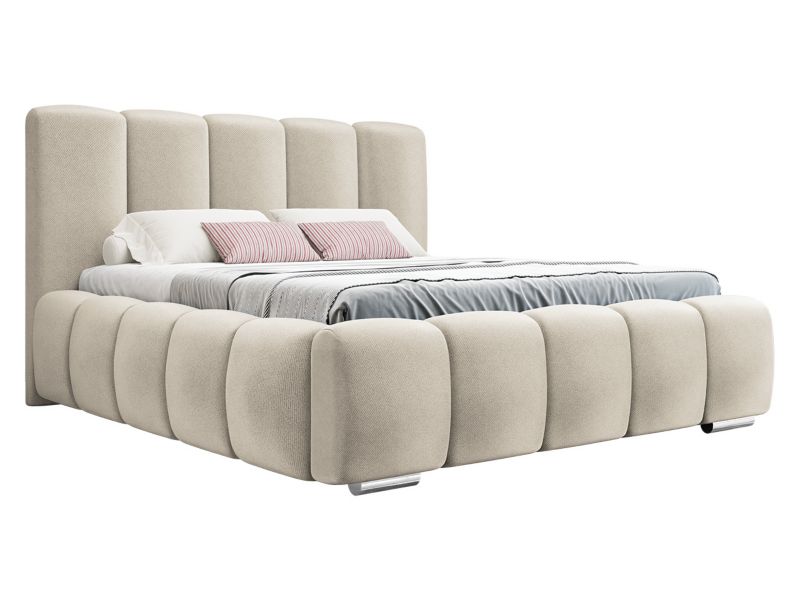 Łóżko tapicerowane MIRJAN 24 Wizko 140x200 kość słoniowa 1 szt.