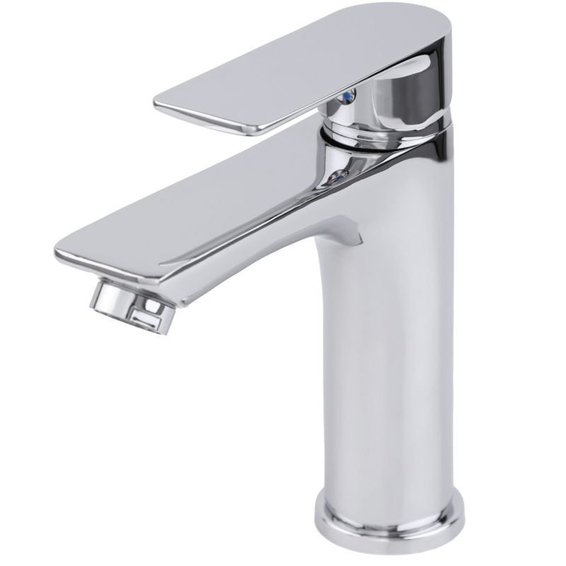 Bateria umywalkowa HARY24 - YOKA HOME stojąca łazienkowa srebrna - 1 szt.