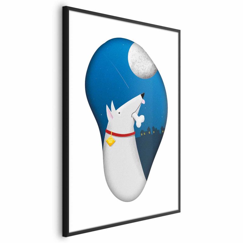 Plakat Artgeist Psie marzenia 21x30 cm z ramą czarną 1 szt