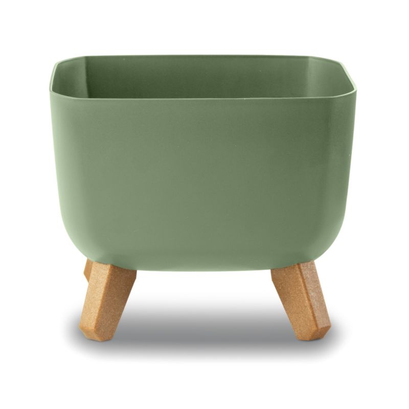 Doniczka Ogrodowa EDANTI Na Nóżkach Dekoracyjna Zielona 24 cm 1 szt.