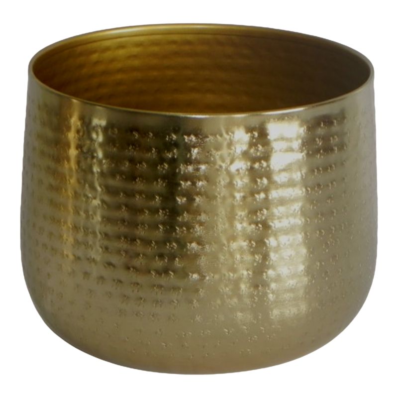 Osłonka doniczki Verve metal złota 21 cm