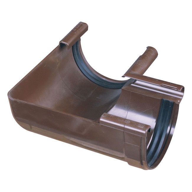 Łuk rynnowy wewnętrzny Marley średnica 7,5 cm brązowy