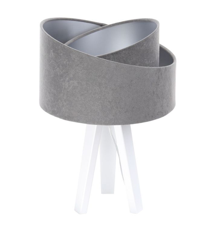 Lampa Bps Koncept stołowa GEMSTONE szara/srebrna/biała 1 szt