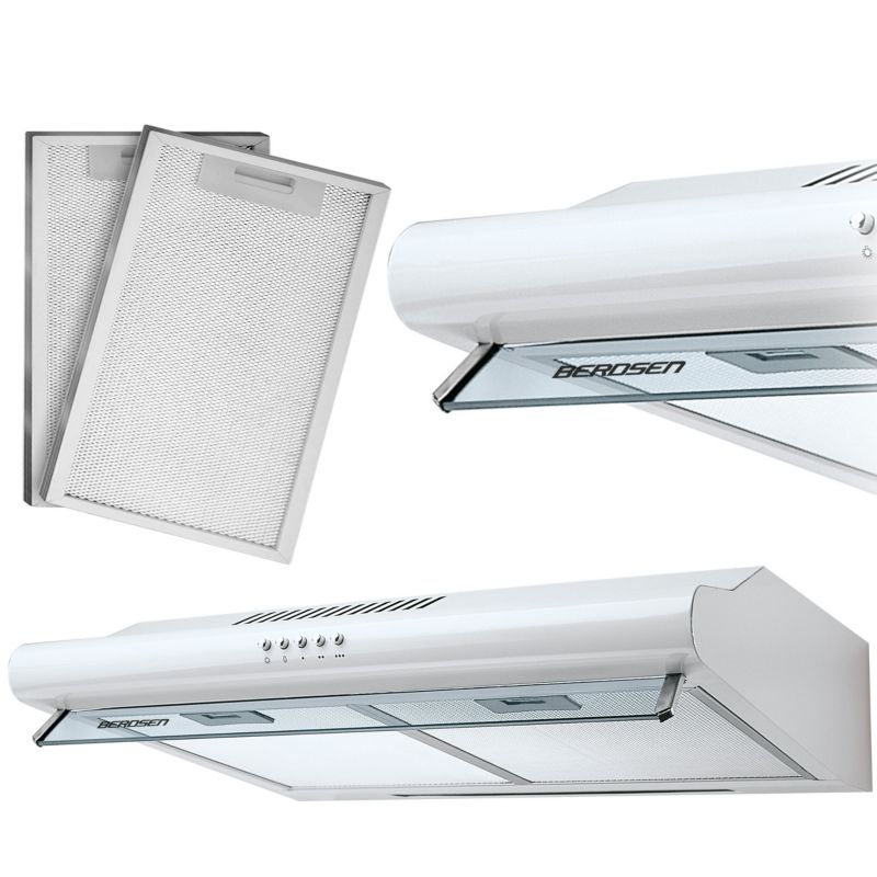 Okap podszafkowy kuchenny Berdsen biały 60cm 1szt.