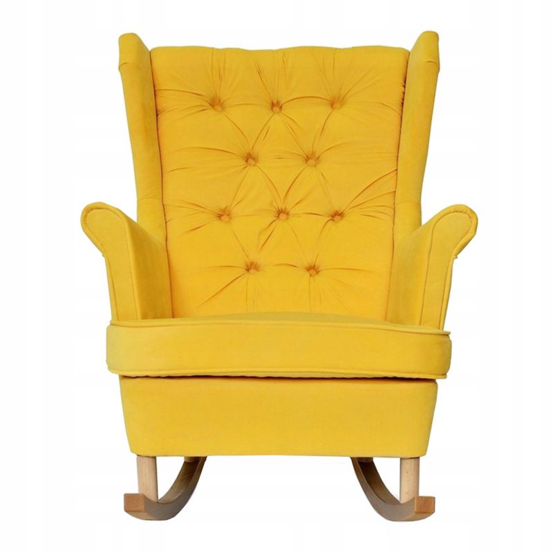 Fotel uszak do salonu bujany Family Meble Gaja żółty 1szt
