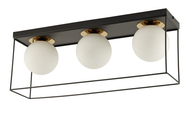 Lampa sufitowa wisząca Sigma Lighting Aroma 6289 czarno-biała dekoracyjna 3xG9 x 1 szt.