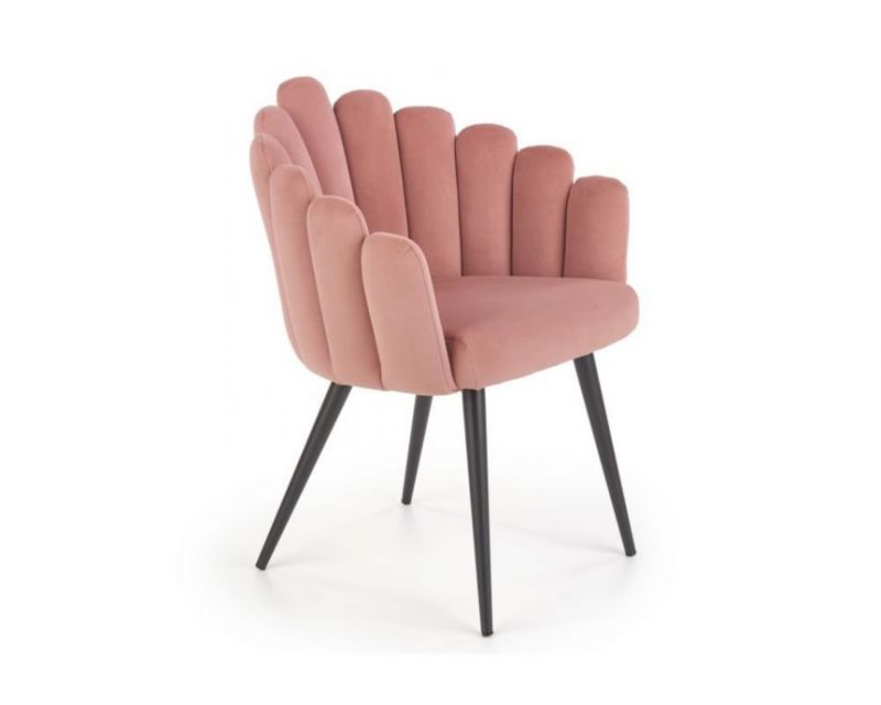 Krzesło Halmar tapicerowane K410 różowe 1 szt