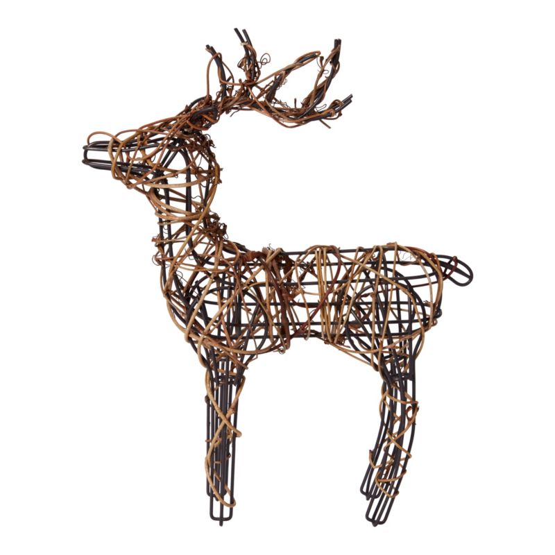 Ozdoba renifer mały z ratanu