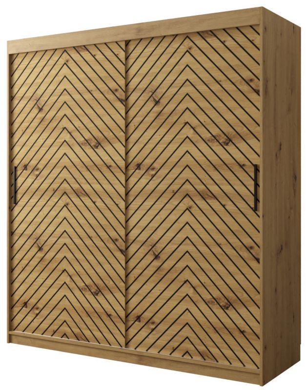 Szafa przesuwna Garderoba Abiks Jodełka 1 180 artisan + artisan 1 szt.