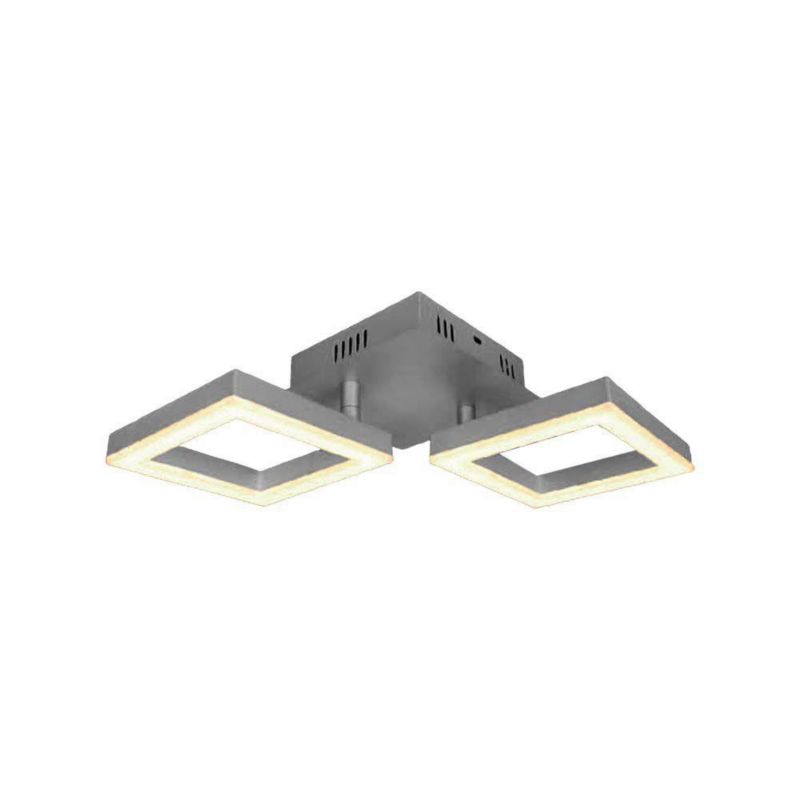 Lampa sufitowa wisząca V-TAC Vt-7786 szaro-aluminiowy wym: 16 x 34 x 34 cm wbudowany LED 14W 1 szt.