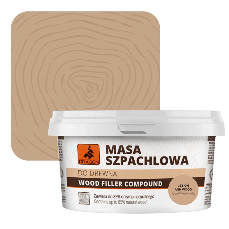 Masa szpachlowa do drewna Dragon jesion 250 g