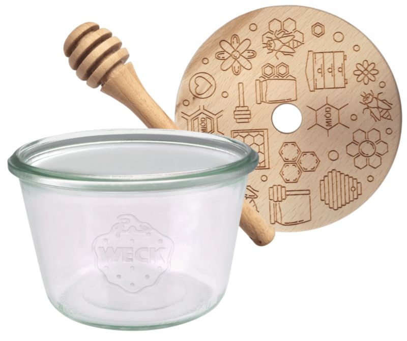 Słoik do miodu MODO24 Weck 370 ml fi 100 mold nabierak W4 1 kpl.