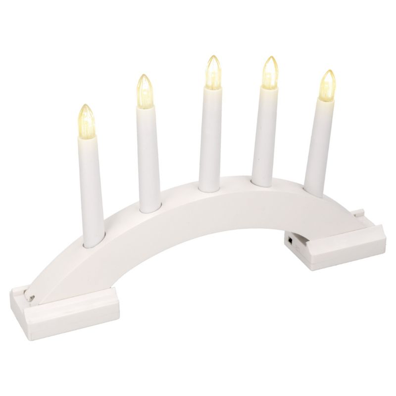 Świecznik 5 LED JUMI świąteczny LATARENKA na boże narodzenie TIMER baterie 1 szt.