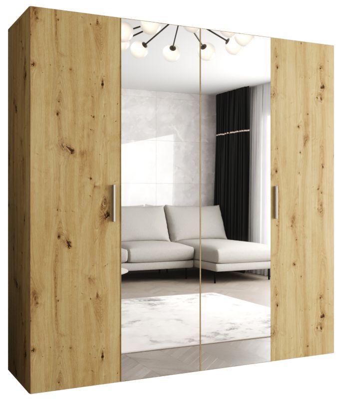 Szafa uchylna Abiks BARI 2 200 wys. 202 cm Artisan + u. Srebrny 1 szt