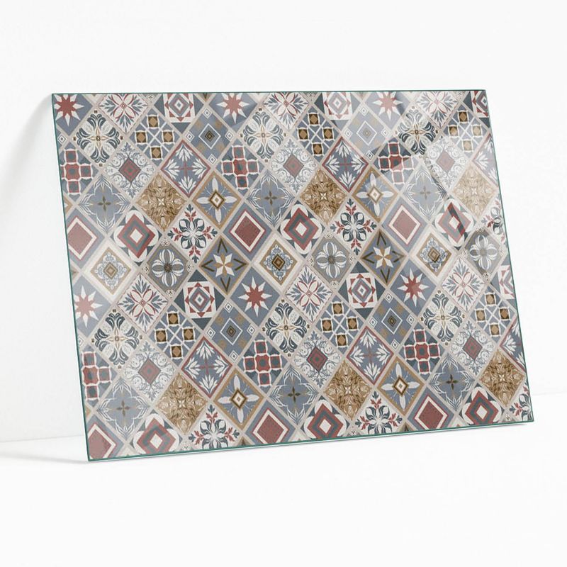 Blat Szklany z Nadrukiem Wallfluent 100x70 cm Mozaikowe wzory z ozdobami 1 szt.
