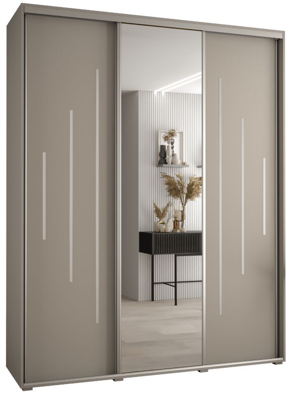 Szafa przesuwna Abiks 60 wysoka Dakota 13 200 kaszmir+kaszmir+sreb 1 szt