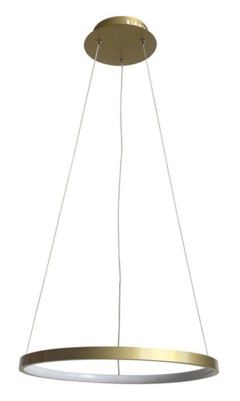 Lampa sufitowa Candellux Lune złoto-biała wym: 100 x 40 x 40 cm wbudowany LED 25W 1 szt.