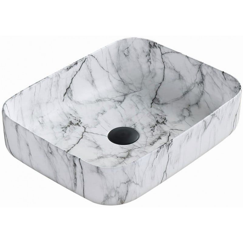 Umywalka nablatowa Mexen Carla biały kamień 50x39 cm 1 szt.