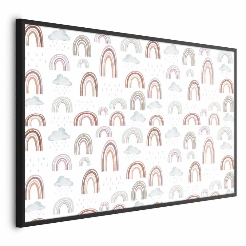 Plakat Artgeist Tęcza po deszczu 60x40 cm z ramą czarną 1 szt