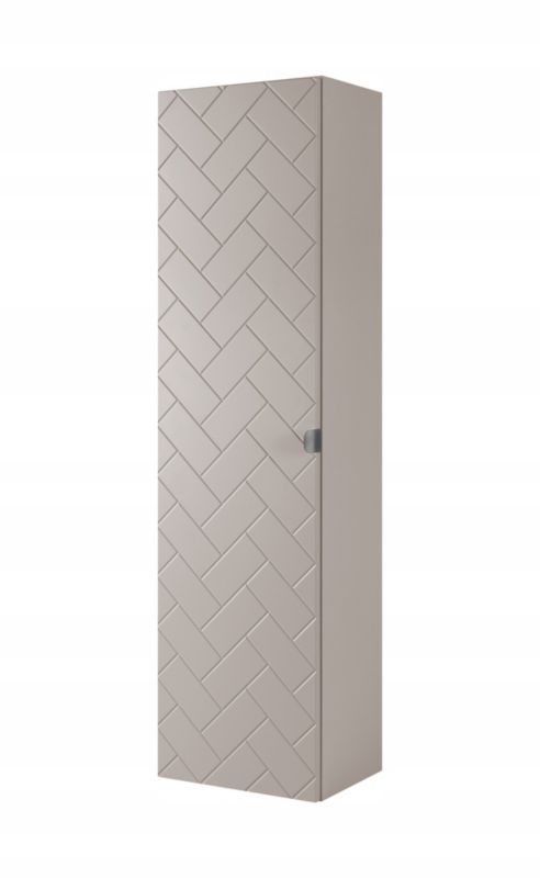 Szafka łazienkowa Furnidea 136 cm słupek wiszący kaszmir frezowany Trend 1 szt.