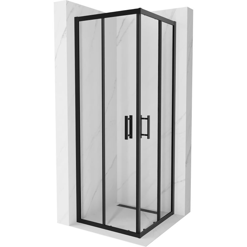 Kabina prysznicowa kwadratowa Mexen Rio czarna 1 szt.