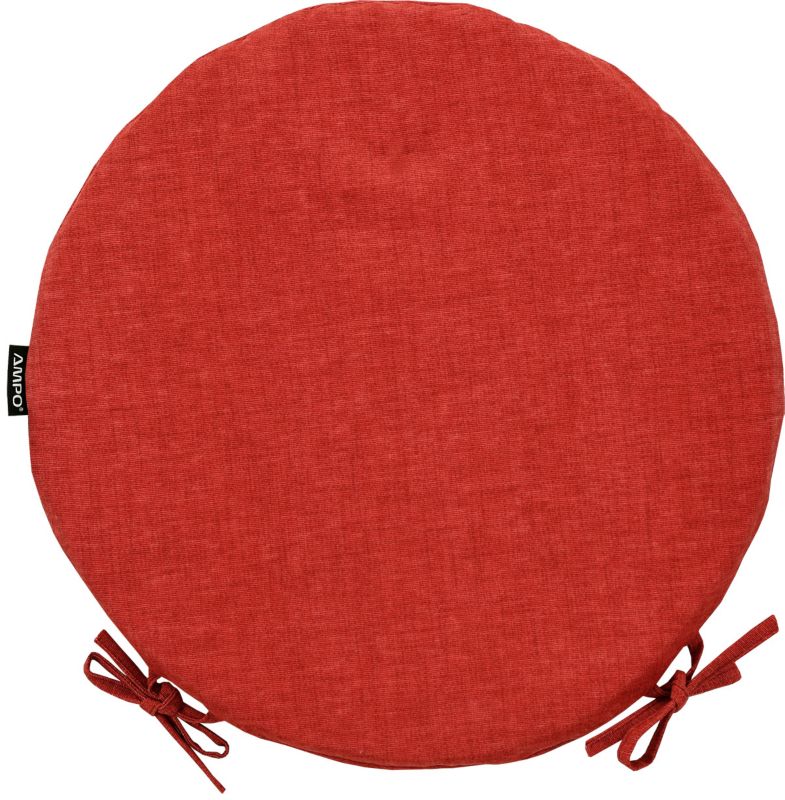 Poduszka na krzesło okrągłe poduszka okrągła AMPO czerwony 1 szt.