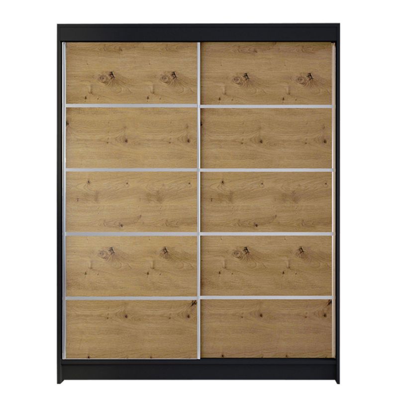 Szafa MIRJAN 24 z drzwiami przesuwnymi Camino IV czarny/dąb artisan 1 szt.