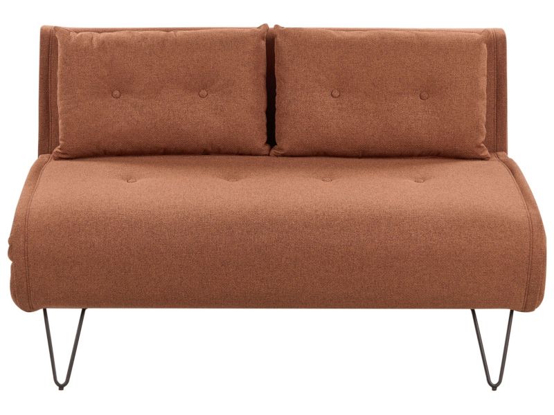 Sofa rozkładana Vestfold Pomarańczowy dla 2 osób 1 szt.