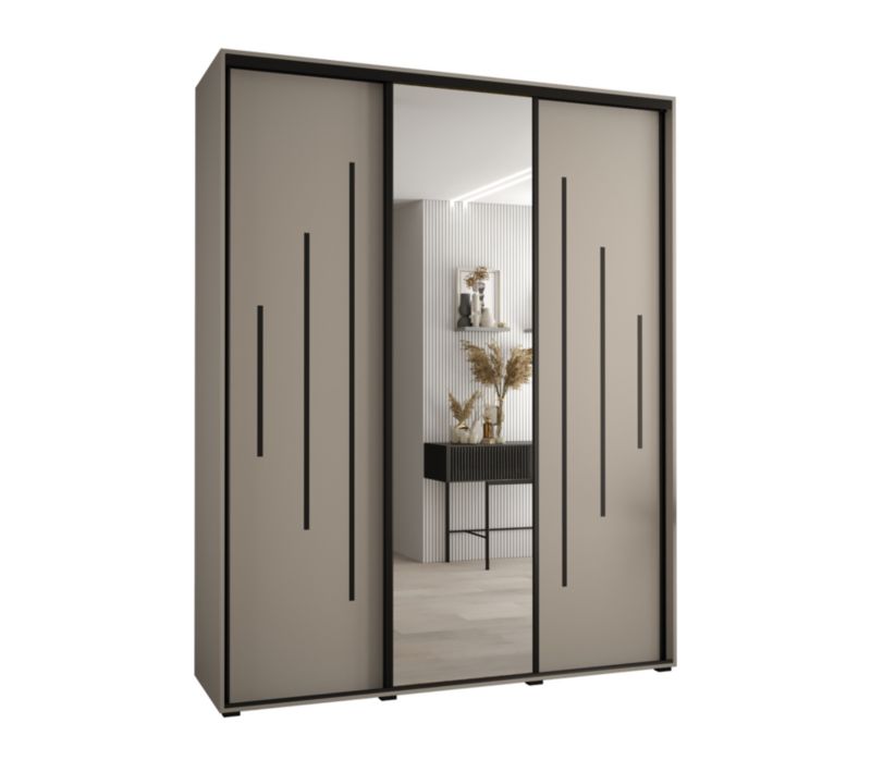 Szafa przesuwna Abiks 45 wysoka Dakota 13 190 kaszmir+kaszmir+czar 1 szt